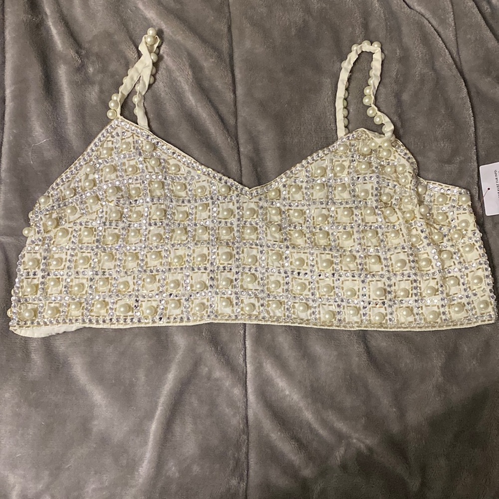 ASOS Edition Embellished Crop Top